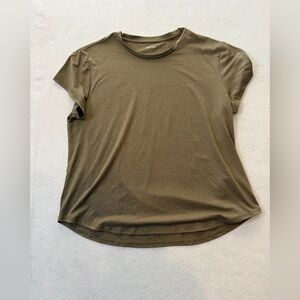 Quince Brown Short Sleeve Crewneck Tee Size L Soft Minimalist Basic